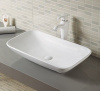 Раковина белая, накладная, без отверстия под смеситель 9122 CeramaLux