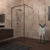Душевая ограждение WALK IN 80 800*2000, черный/прозрачное/8 мм, KR81B-80-01-C7 VECONI