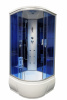 Кабина душевая 3302A blue mirror гл.подд. 90*90*220 голубое стекло