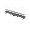 Трап Simple, в компл. с решеткой, сифоном и опорой 75 см, хром APZ9-750M Alcaplast