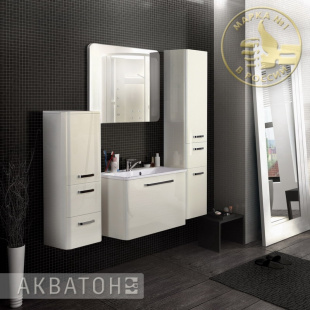 Тумба ВАЛЕНСИЯ 75 подвесная, 1A123601VAG30 /74х50х43,2/ (белый жемчуг) АКВАТОН